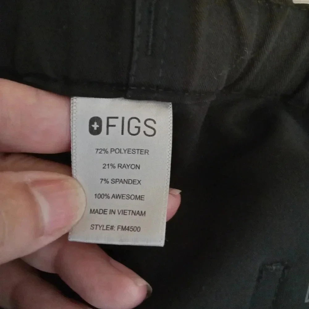 Figs pisco basic scrub pants black men's small